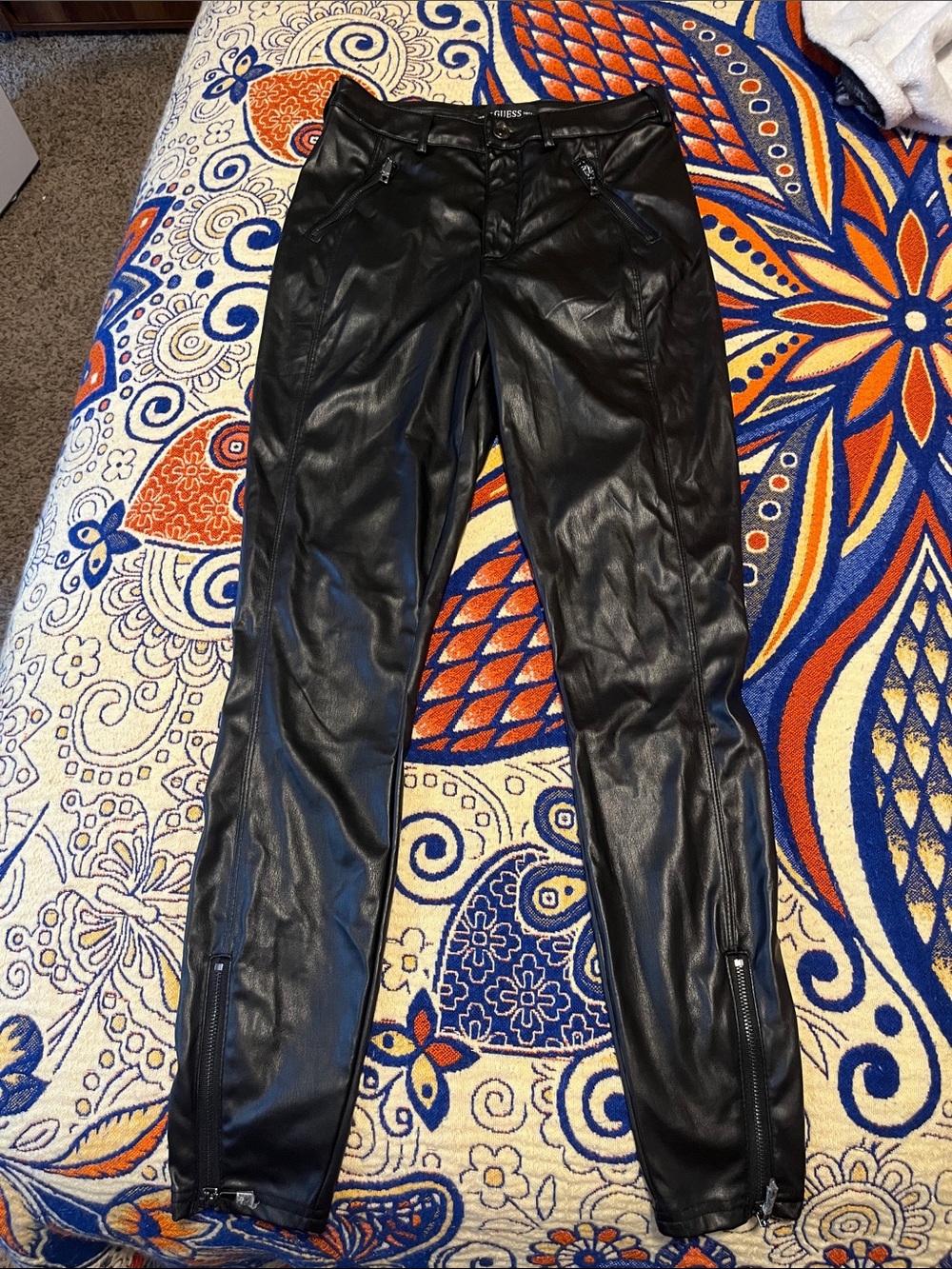Guess faux leather pants NWOT